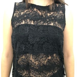 BEBE Black lace top